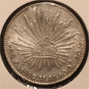 8 reales 1882 MM. Kv.0/01