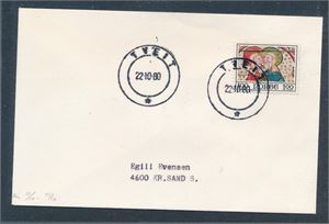 Brev med reservestempel "TVEIT 22-10-80"