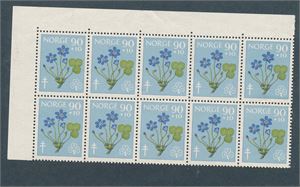Nk 479 xx. 90øre Sanitet i 10-blokk (Hk 800)