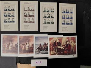 USA xx Mi Bl 12-15 og 17-20, 1976 jubileum og presidenter (€ 56)