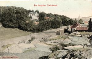 Postkort. Fra Krageröen fredriksstad