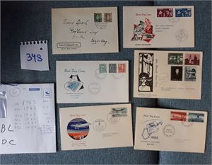 FDC Nk 436, Haakon 70øre + 431 utgitt tidligere (Hk 1800). + 5 andre 1962-68