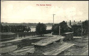 Fra Aarnes Station. Brukt i 1910. K-1.