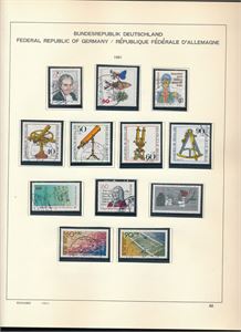 BRD xx/o samling i Schaubek album 1981-2000. Mest xx fra 1990. Rimelig fyldig etter arkene