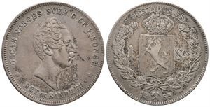 Speciedaler 1855 Oscar I. Kv.1/1+