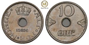 10 øre 1926 Haakon VII. Kv.0