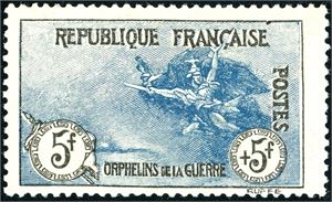 135. The 5 Fr + 5 Fr 1917. Very light hinged.