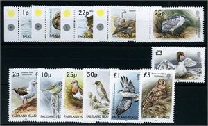 FALKLANDSØYENE 872-83. Fugler 2003, prima. (€60)