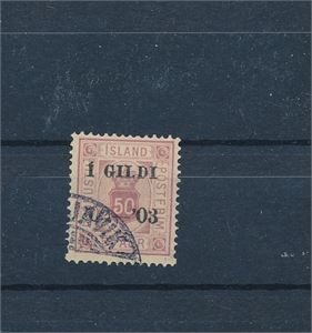 ISLAND-TJENESTE o Mi 33A, 50aur tg 14 x 13 1/2 (€ 120)