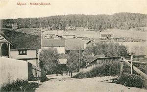 Østfold Mysen, Militærdepoet (Mansrud, uten nr). Småf. s/hv. Stpl. Mysen 10-VII-11. Pen kvalitet.