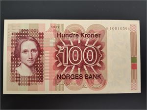 100 kroner 1977 HI erstatning
