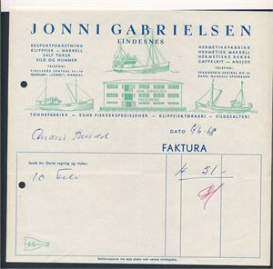 LINDESNES KOMMUNE 2 fakturaer fra fiskeribedrifter. GI BUD!