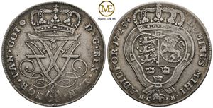 4 mark 1726 Frederik IV. Kv.1/1+