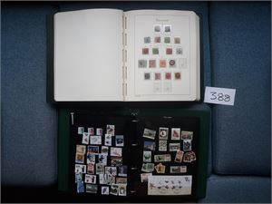 DANMARK o samling i LT album med lommer og kassett til 1994 + nyere i grønn visirperm med kassett. Standard kvalitet med et posthus