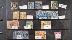 FRANKRIKE omfattande dubblettsamling övervägande stämplade märken i två visiralbum och tre tjocka insticksböcker.