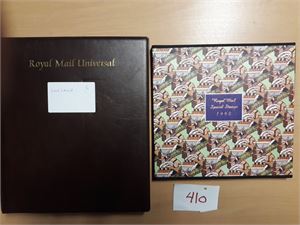 GB xx masse serier og noen miniark i flott visirperm fra Royal Mail. Pålydende opp til £5, vesentlig 1980- og 1990-tallet. Også årbok 1990