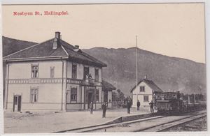 Jernbane Nesbyen St. Hallingdal (LKØ,1908) UB småf.