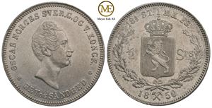 1/2 speciedaler 1850 Oscar I. Kv.01