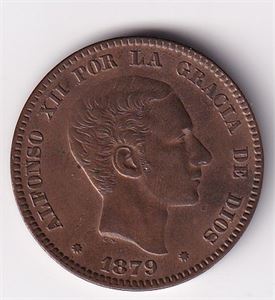 Spania 10 Centimos 1879