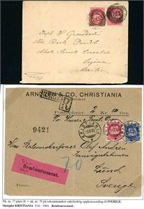 Drøyt 60 norske brev, nær alle fra før 1905.