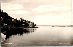 Buskerud Østre Åros. (Heim Handel). Småf. s/hv. Stpl. Åros 21-VIII-39. Pen brukskvalitet.