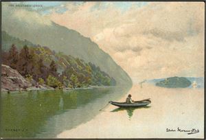 60 kartong-/overrekkelseskort. Bl.a. Axel Ender, Ludv. Skramstad, Nils Hansteen og Osc. Wergeland. Blandet kvalitet.