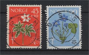 NK 479-480 Serie Blomster, st. Drammen og Voss