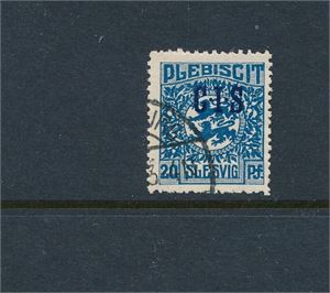 SLESVIG o Mi tjeneste 6, 20pf overtrykt C-I-S. (€ 80)