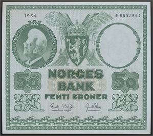 50 Kroner 1964 E.9657983 Kv 01