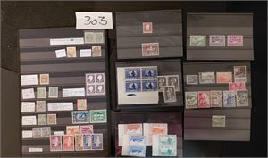 ISLAND Diverse merker, mest postfriske på plansjer (AFA over 7000)