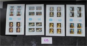 ADEN-QUAITI STATE IN HADHRAMAUT xx Mi 169B-176B . 1967 malerier i Kleinbogen (€ 120). Utrop 200 på en annen auksjon