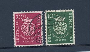 BRD o Mi 121-22, 1950 Bach. Pen serie (€ 100)