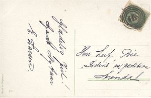 IV-419 Brevik-Skien på 5ø kort sendt til Arendal.