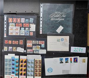 STEMPLER - VEST-AGDER Lot inkl brev og komplette hefter. Legg merke til 2 merker stemplet "189" (Lyngdal) på bilde 2