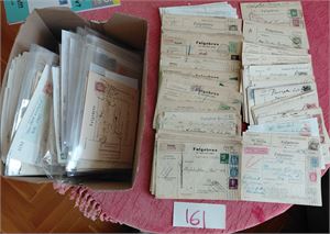 FØLGEBREV/ADRESSEKORT Noen hundre i skoeske. Vekt 2,1 kilo