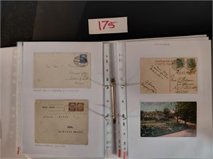 TYSKLAND Merker, brev, kort og helsaker i ringperm