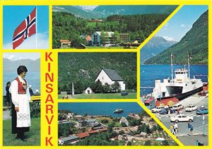 Båtkort - "Jondal" ved Kinsarvik