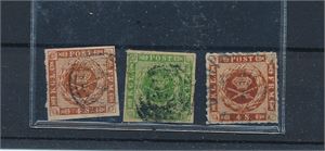 DANMARK o AFA 7-9, 3 ok merker (AFA 1670)