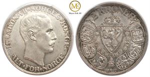 2 kroner 1912 Haakon VII. Kv.0