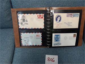 BREV/FDC  Safe brevalbum med diverse 1947-69, flest fra USA