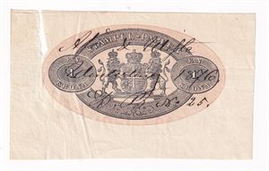 Sverige - "Stempelpapper" 1876 1 krona