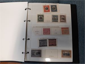 USA-CANAL ZONE x/o samling i liten ringperm inkl noen portomerker