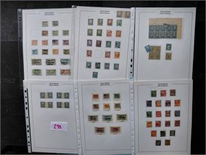 OBERSCHLESIEN Diverse merker i egenmontert samling. Veldig spesialisert med mange varianter