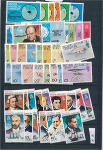 BRITISH ANTARCTIC TERRITORY xx diverse serier (Oppgitt £ 29)