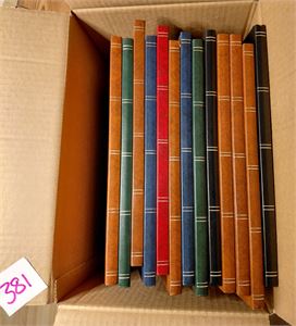 VEST-EUROPA 13 dublettbøker, masse merker uten de store gledene. Ikke Norden, GB og Tyskland som kommer i andre lotter. 1 bok fra hvert land, vekt 8,1 kilo