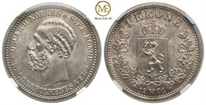 1 krone 1901 Oscar II. Kv.0