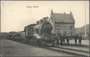 Grefsen Station. Brukt i 1908. K-1