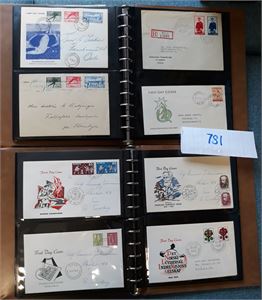FDC 2 Safe permer med bedre og mellomgode inkl Legion, Universitet, Landshjelp +. Vignetter ikke sjekket. Maud kun på klipp. (Oppgitt HK ca 8800)