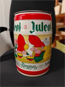 ØLTØNNE - RINGNES JULEØL 5 liter ca 1990. Uvanlig. Tom