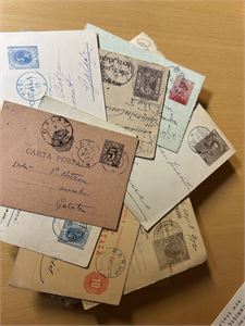 HELSAKER Ca 80 enheter, mye Øst-Europa og Sør-Amerika inkl noen oppfrankerte. Spennende materiale